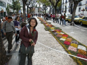 Flower carpet during the flower festival