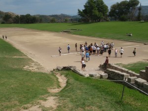 Ancient Olympic games stadium