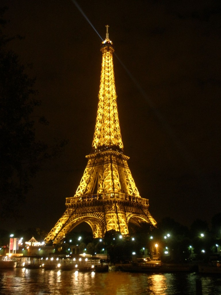 Paris Eiffel Tower and Seine River