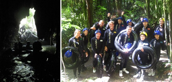 The end of the black water rafting journey