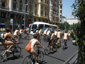 Madrid naked bike ride 2009 2