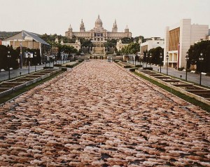 Spencer Tunick - Barcelona 1 (Institut de Cultura) 2003