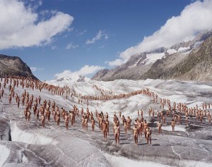 Spencer Tunick - Switzerland, Aletsch Glacier 1 (Greenpeace) 2007