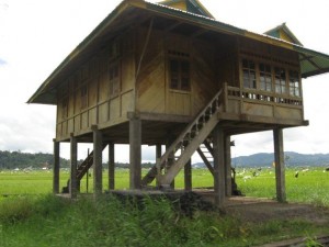 Typical house in Tomohon, North Sulawesi