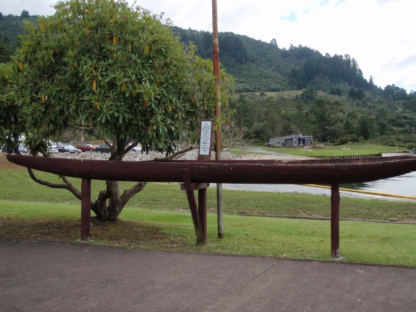 Maori people used to use this canoe to cross the Ohakuri Lake to reach the Hidden Valley