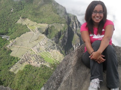 Teresa in Maccu Picchu, Peru. Â© Art of Backpacking.