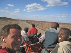 On top of a three ton lorry in Ethiopia. Â© One Lap No Jetlag