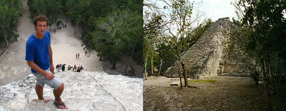Earl in Mayan ruins of Coba Earl in Mayan ruins of Coba. © Wandering Earl.