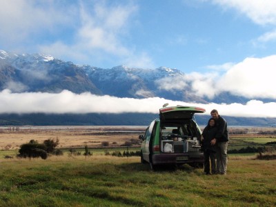 Lunch picnic at Glenorchy