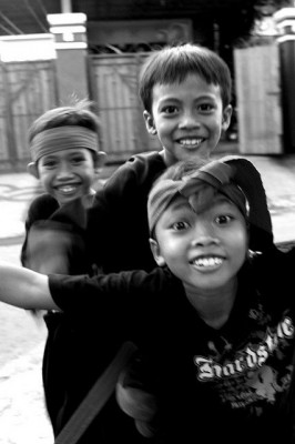 The smiles of Balinese boys. Â© No Place Like Here