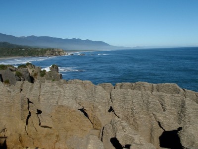 Punakaiki pancake rocks at the gorgeous west coast.