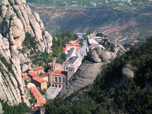 Monastery of Montserrat near Barcelona - Photo from Wikimedia Common by Richard Schneider Monastery of Montserrat