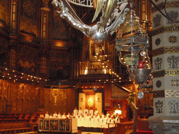 Escolania Boys Choir, performing at the Basilica of Montserrat