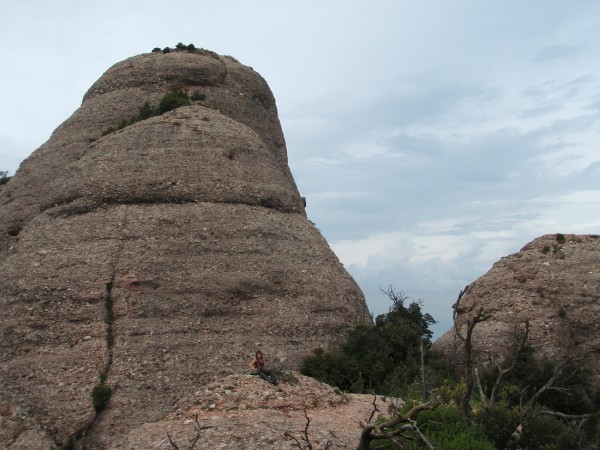 Montserrat Monastery - Hermitage track to the summit Can you spot me?