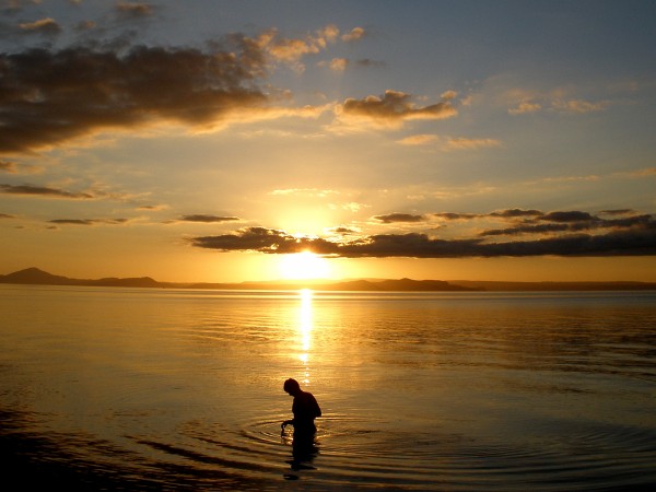 Sunset at Lake Taupo, New Zealand