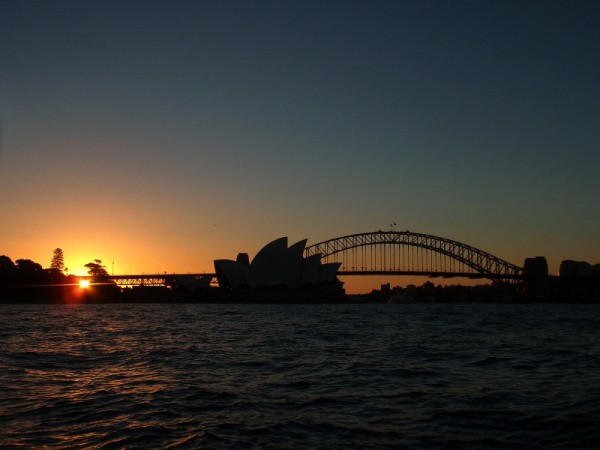 Sunset over Sydney Opera House, Australia