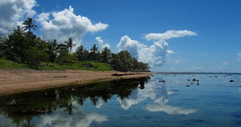 Fiji Highlights and Lowlights: Beautiful Lagoons and Bumpy Skin Perfect reflection by a Fijian lagoon