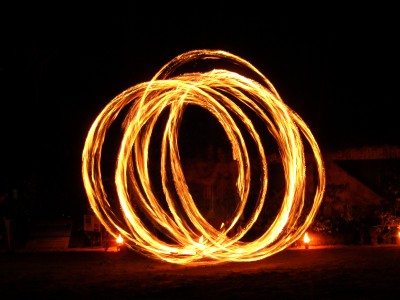 Fire dance lady (Fiji)