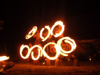 Fire dance men (Fiji)