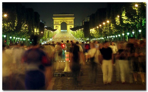 France by Go Overseas - Champs-Ã‰lysÃ©es on the night France beat Brazil in 2006 World Cup