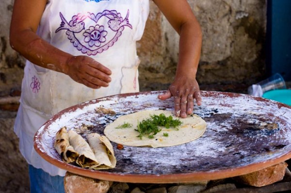 Mexico by Ayngelina - Making quesadillas in Oaxaca Mexico