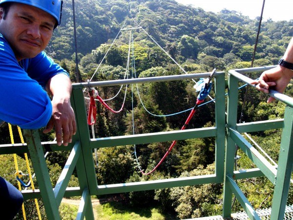 Tarzan swing guide in Monteverde, Costa Rica