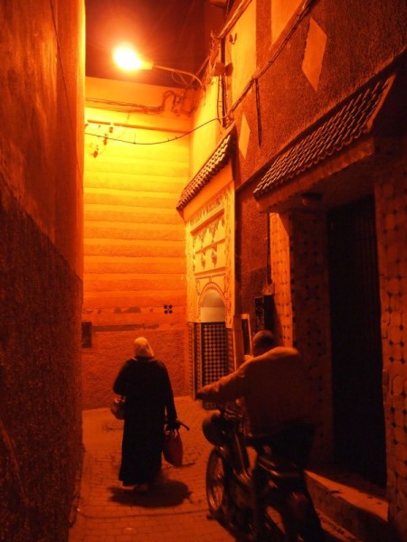 A small alley - Medina Quarter of Marrakech, Morocco