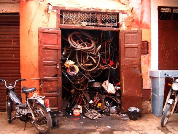 Bicycle storage - Medina Marrakech Morocco