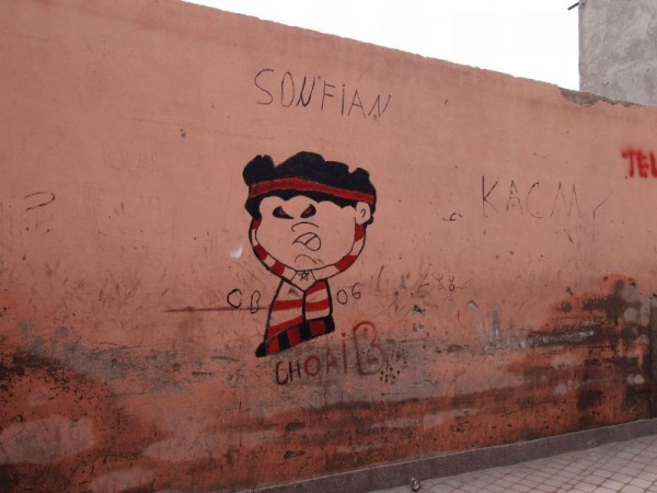 Graffiti in Medina Quarter of Marrakech, Morocco