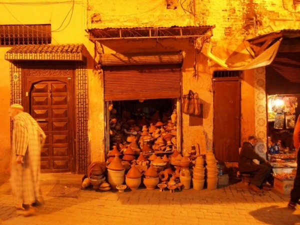 Pottery storage - Medina Quarter of Marrakech, Morocco