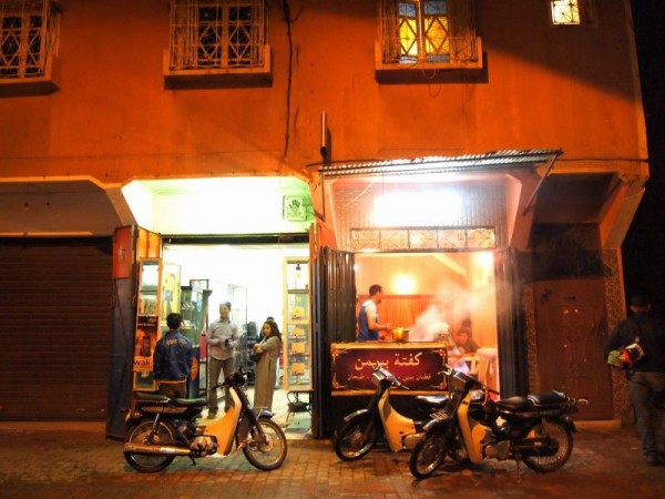 Morocco Marrakech Medina - Small restaurant Medina Quarter of Marrakech, Morocco