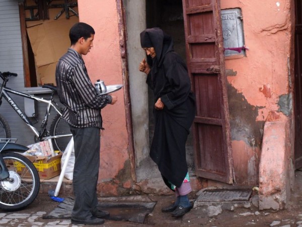 A woman of Medina Quarter of Marrakech, Morocco