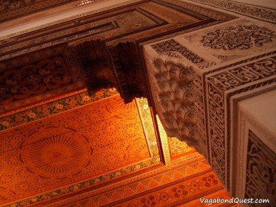 An arch inside the Bahia Palace (Marrakech, Morocco)