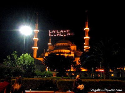 The Blue Mosque aka. Sultan Ahmed Mosque in a Ramadan night (Istanbul, Turkey)