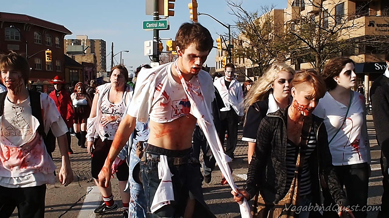 09 old navy zombie bleeding eye zombie busker zombie ke ha and amy ...