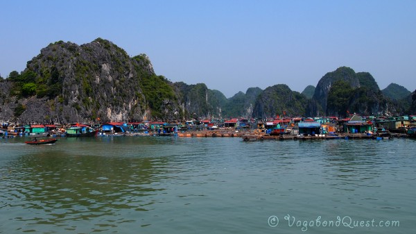 Floating village near Catba