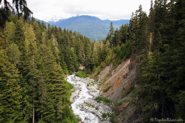 Canada BC Whistler Zipline view