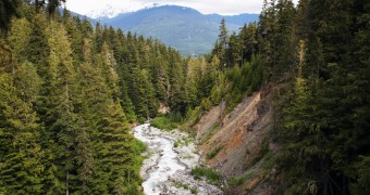 Canada BC Whistler Zipline view VQ